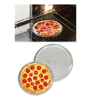 28 cm Pizza Ve Lahmacun Tepsisi Delikli Paslanmaz Çelik Tepsi Pizza Lahmacun Pide Tepsisi