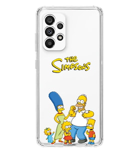 Samsung Galaxy A32 Uyumlu Simpsonlar Tasarımlı Şeffaf Telefon Kılıfı
