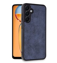 Samsung Galaxy A56 Kılıf Şık Tasarımlı Premium Aras Deri Kapak (Lacivert)
