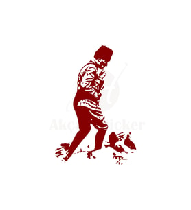 Mustafa Kemal Atatürk Oto Sticker Kırmızı 30*25 Cm