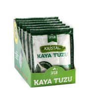 Saygın Tuz Rafine Edilmemiş Doğal Kristal Kaya Tuzu - Sofra Tuzu / İnce Taneli / Paketli 500 gr X 6 adet