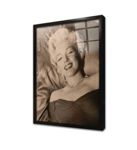 Marilyn Monroe Çerçeveli Cam Tablo