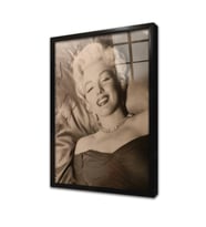 Marilyn Monroe Çerçeveli Cam Tablo