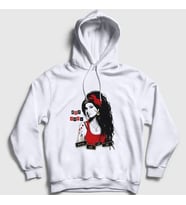 Presmono Unisex Beyaz Goodbye Amy Winehouse Kapüşonlu Sweatshirt 152037tt