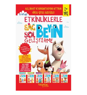 Etkinliklerle Sağ Beyin Sol Beyin Geliştirme (2+ Yaş) 6’lı Set