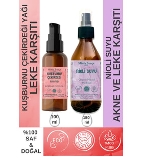 100ml Kuşburnu Çekirdeği Yağı , Organik Nioli Suyu 150ml