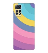 Xiaomi Redmi Note 11s Uyumlu Kamera korumalı Kapak Renk Cümbüşü Tasarımlı  Şeffaf Kılıf