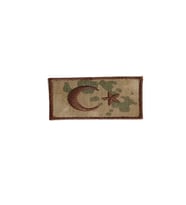 Single Sword Nakış Bayrak Patch - Peç 7 Cm X 3,5Cm JAN