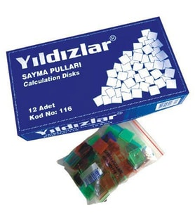 Yıldızlar Plastik Sayma Pulları 