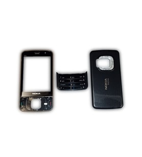 Nokia N96 Kapak Nokia N96 uyumlu Siyah Kapak ön Kapak Arka Kapak Tuş Takımı