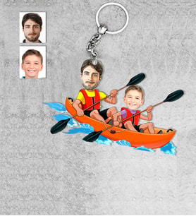 Kişiye Özel Aile Ahşap Anahtarlık-4