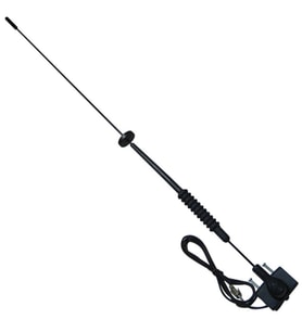 Ayt YES-140 Helezon Bobinli Oluk Anten 64.5 Cm Oto Anten Fm Radyo Teyp Anteni