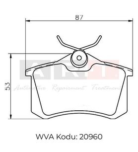 ARKA FREN BALATASI VW GOLFIII-IV AUDI A1-A3-A4-A6-A8 SEAT CORDOBA LEON TOLEDO IBIZA  RENAULT FLUENCE MEGANE SKODA-PEUGEOT-CITROEN-DS4