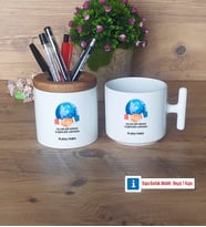 Uluslararası İlişkiler Uzmanı Kalemlik, Kupa Bardak T Kişiye Özel Hediye (Model 1)