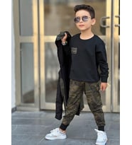 MODAVALS RÜZGARLIKLI KAMUFLAJ KUMAŞ KIZ ÇOCUK & ERKEK ÇOCUK ALT ÜST TAKIM