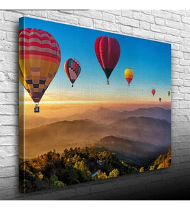 Sıcak Hava Balonları Kanvas Tablo 50 x 70