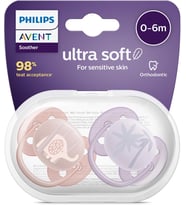 Avent SCF091/09 Ultra Soft 0-6 Ay 2li Kız Emzik