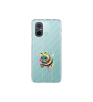 Redmi 12C ile uyumlu Splash arı tasarımlı şeffaf silikon kılıf