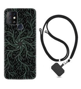 INFINIX Hot 8 9 10 11S Hot 10 Play 10T Kılıf Boyun Askılı Silikon Sarmaşıklar 1675