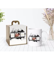 BK Gift Kişiye Özel Ahşap Kutuda İsimli Fotoğraflı Beyaz Kupa Bardak-6