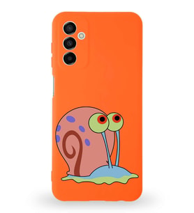 Samsung Galaxy A04s Uyumlu Lansman Kılıf Altı Kapalı İçi Kadife  Salyangoz Gary Tasarımlı  Kapak (Şeffaf)
