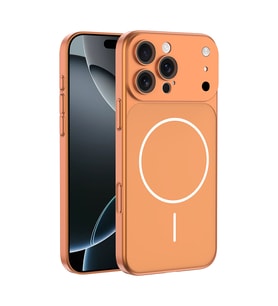 Lexroo iPhone 14 Pro Kılıf M-Safe Şarj Özellikli Kamera Korumalı Spark Kılıf - Turuncu