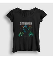 Presmono Kadın Siyah Dimensions Dimmu Borgir T-Shirt 142011tt