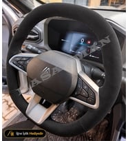 Dacia Duster 3 Dikme Direksiyon Kılıfı Alcantara Süet Monza Black Yeni Nesil Tamamen Degisen 2024-2026