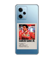 Redmi Note 12 Pro 5G Uyumlu Carlos Sainz Desenli Şeffaf Telefon Kılıfı