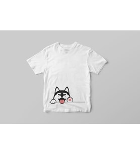 Sevimli Köpek Baskı Tişört (Yetişkin - Çocuk)