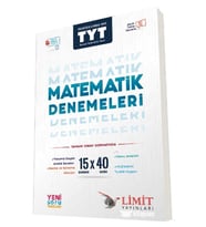 Limit Yayınları 2024 - 2025 Müfredat Yeni Nesil TYT MATEMATİK DENEMLERİ (Çok Renkli)