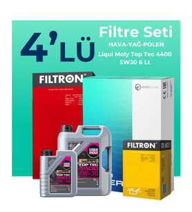 Filtron Renault Kadjar 1.6 Dizel Filtre Bakım Seti Liqui Moly Motor Yağlı (2015-2018) 4 Lü