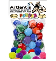 Ponpon 30 mm 50 Li 1 Paket Karışık Renk Pon Pon 30 mm Pompom 3 cm Elişi Etkinliği Anasınıfı Kreş Okul Öncesi Pom Pom