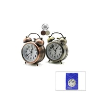 Yuvarlak Eskitme Metal Çalar Saat