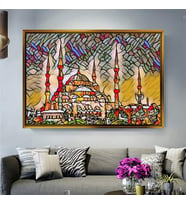 Altın Çerçeveli dekoratif tablo a1578 (Gold)