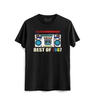 Best Of Radyo Kişiye Özel Yıl Baskılı Siyah Tişört