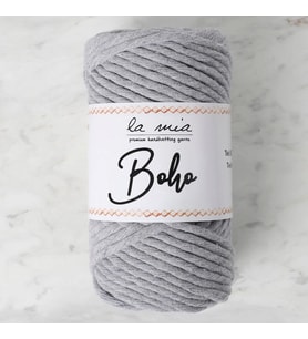 La Mia Boho Gri Büküm Makrome İpi - L031 - 33986