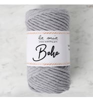 La Mia Boho Gri Büküm Makrome İpi - L031 - 33986