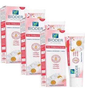 Bioder Normal Ciltler Tüy Dökücü Krem 100 ml x 3 Adet