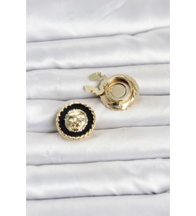 Aslan Model Gold Renk Düğme veya Manşet Broşu TJ-BR488