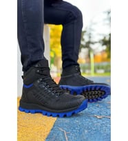 Big King Siyah Mavi Hydro Su Geçirmez Erkek Outdoor Trekking Bot (Siyah-Mavi)