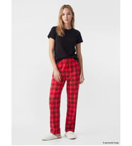 LCW DREAM Kırmızı Ekose Kadın Pijama Alt