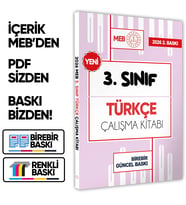 2026 MEB ÖDM İlkokul 3.Sınıf TÜRKÇE Çalışma Kitabı Alıştırmalı/Etkinlikli Soru Bankası BASKI ÜCRETİ