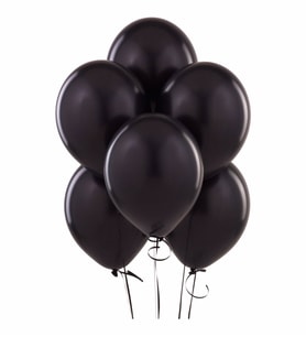 Siyah Balon  - 10 Adet ( Balonlar Sönüktür)
