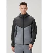 Nike Tech Fleece Full Zip Windrunner Hoodie Kapüşonlu Unisex Sweatshirt Antrasit