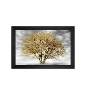 Manzara Temalı Kanvas Tablo 80 x 110 cm Siyah Çerçeve