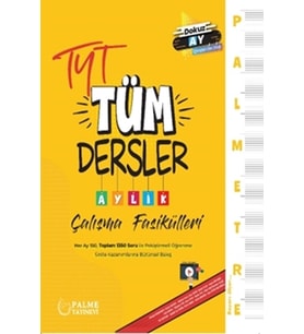 PALME PALMETRE TYT TÜM DERSLER AYLIK SORU FASİKÜLLERİ