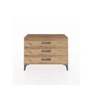 Arges Şifonyer 3 Çekmeceli 88x30x64 Çam-Çam