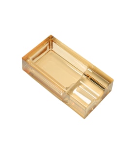 PremiumQuality Gold Şeffaf Kristal Tekli Puro Küllüğü - TR9747