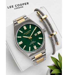 Lee Cooper 2 Yıl Garantili Takvimli Kadran Bileklik Hediyeli Erkek Kol Saati E8325.270